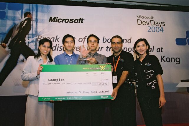 CUHK Engineering Students Win Regional Championship in Microsoft Imagine Cup 2004 Competition